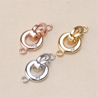 fashion jewelry findingsalloy copper clasps silvergoldrose gold color clasp hooks for necklacebracelet chain accessories