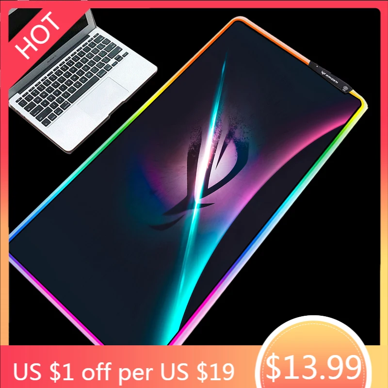 Светодиодный коврик для мыши Yuzuoan Cool ROG Prodigal Eye RGB | Компьютеры и офис