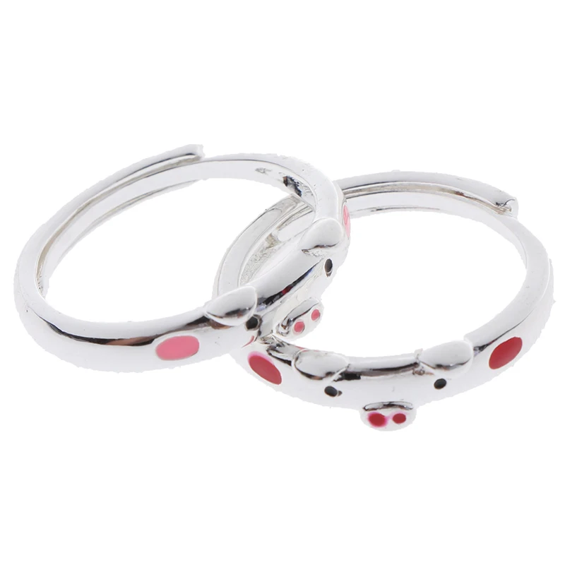 1 шт. регулируемое кольцо креативное ювелирное изделие для влюбленных Серебряное