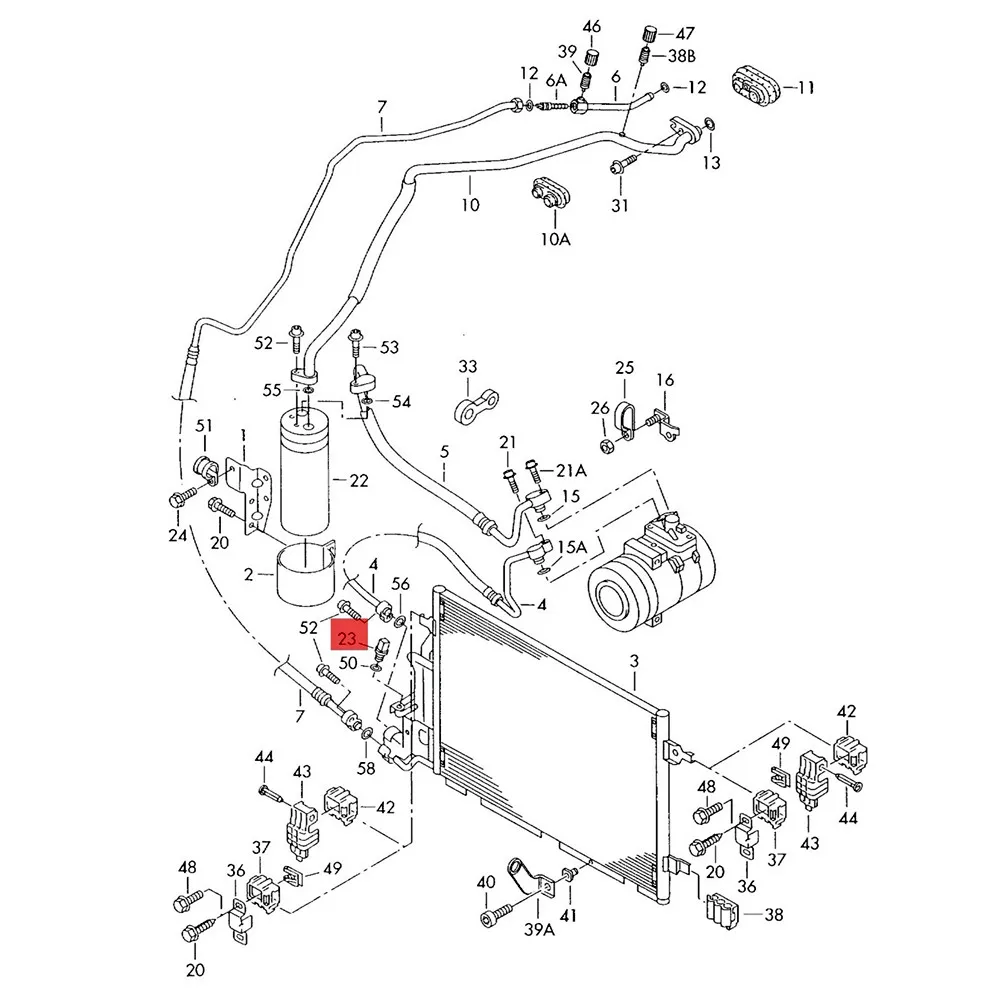 HONGGE Кол во 10 датчик кондиционера высокого давления переключатель для Passat B5 A4 A8