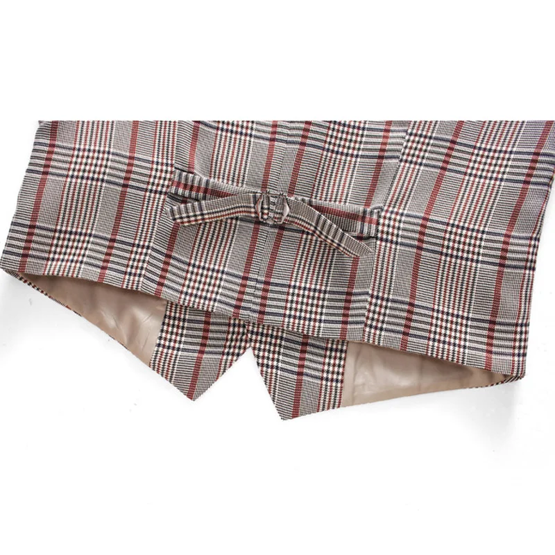 

New Brand men suits Korean Fashion Plaid Double-breasted Suit Male 3 Piece Slim Fit Groom Wedding Dress Suits Business Casual