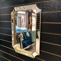 wall mounted bathroom american makeup mirror hotel ktv european style decorative mirror square bathroom mirror