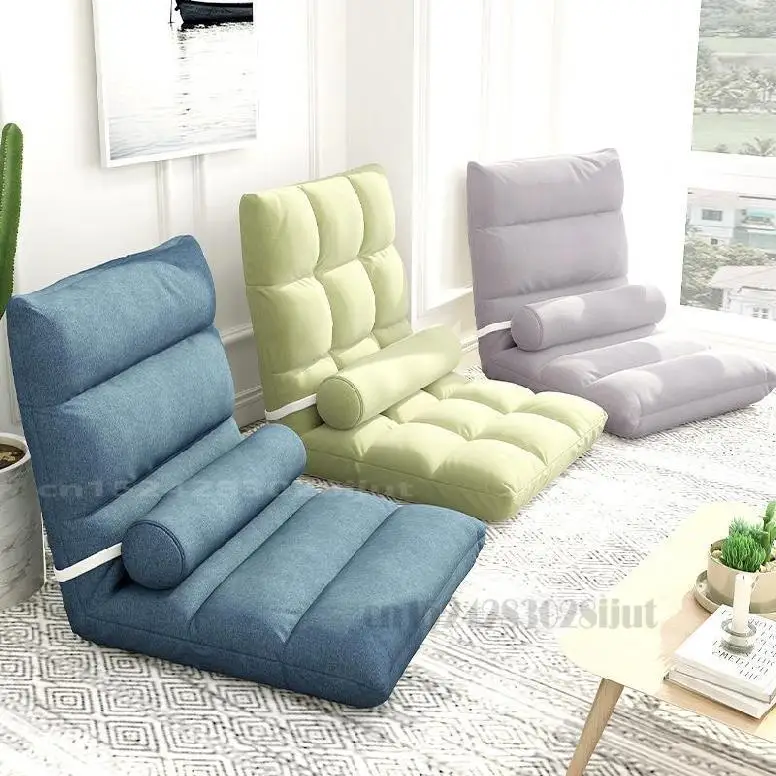 구매 게으른 소파 베이 창 다다미 홈 소파 침대 낮잠 접이식 의자 싱글 이중 목적 휴대용 소파 의자 다양한 색상 옵션