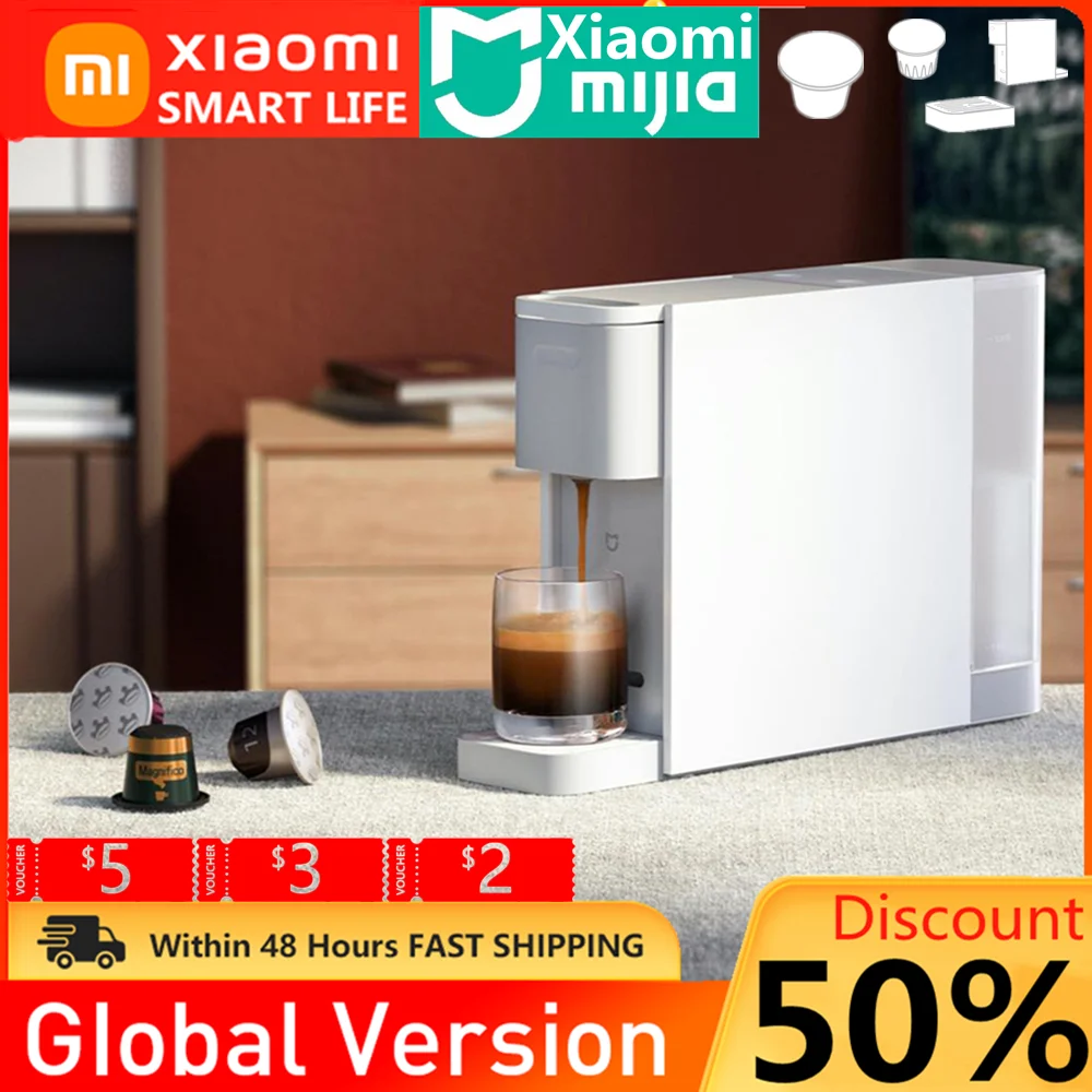 Оригинальная Капсульная кофемашина Xiaomi Mijia S1301 для кафе эспрессо автоматическое