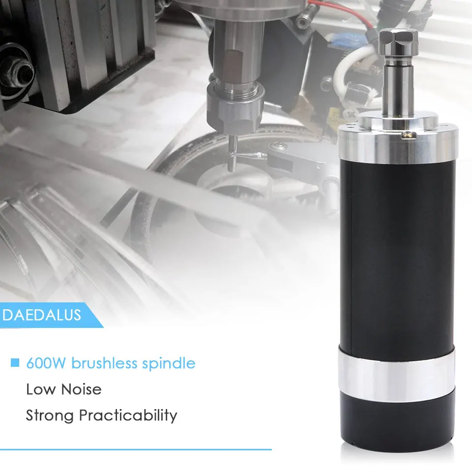 Шпиндель Daedalus CNC 600 Вт бесщеточный электродвигатель вращения шпинделя 48 В