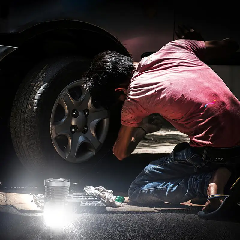 1pc USB Rechargeable Life Waterproof Outdoor 4 Light Modes Searchlight Spotlight Portable LED Flashlight 1000lm Super Bright | Дом и сад