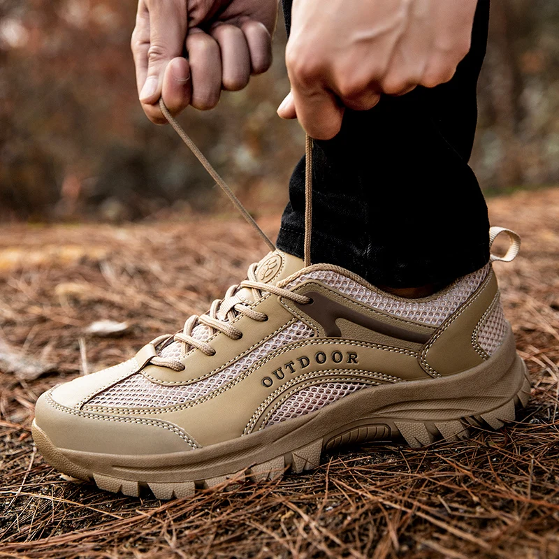 Non-Slip Men Hiking Shoes Wearable Outdoor Sport Shoes Plus Size 49 Climbing Shoes Men Sneakers 2020 New
