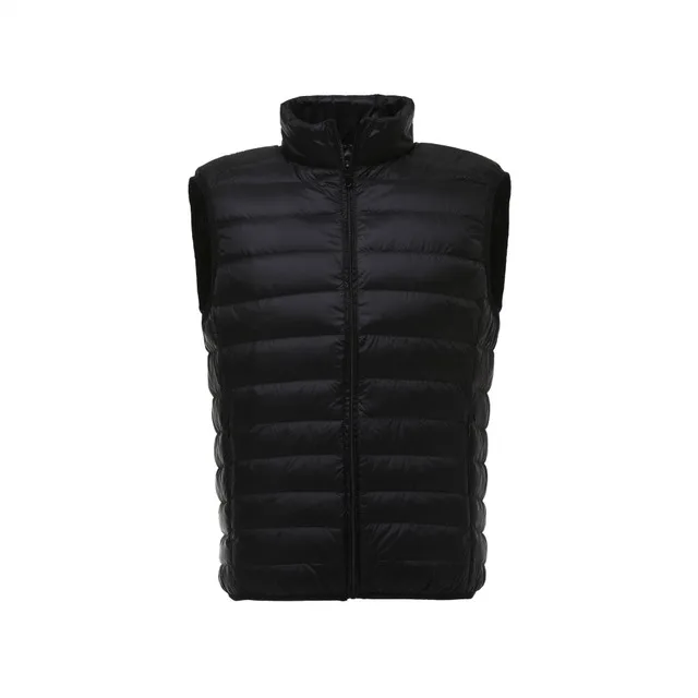 DAVYDAISY New Autumn Winter Man Waistcoat Ultralight Stand Collar Duck Down Padded Warm Vest Men Sleeveless Coat DCT-268