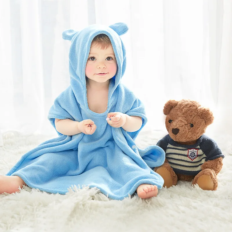 Baby Bath Towel Boy Girl Child Cartoon Cape Children Bathrobe Hooded Newborn Super Soft | Мать и ребенок