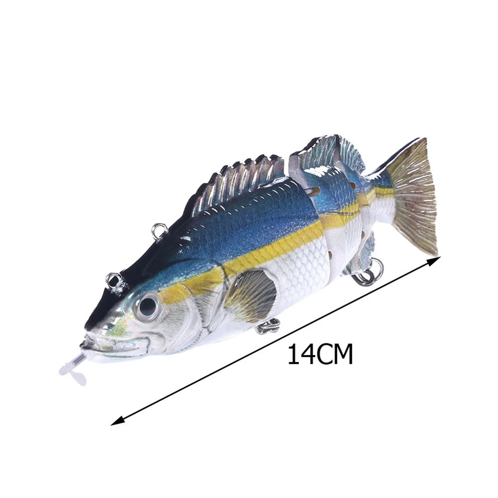 

Multi Jointed Fishing Lures 4 Segments Auto Artificial Swimbait USB Rechargeable LED Light Swimming Fishing Bait