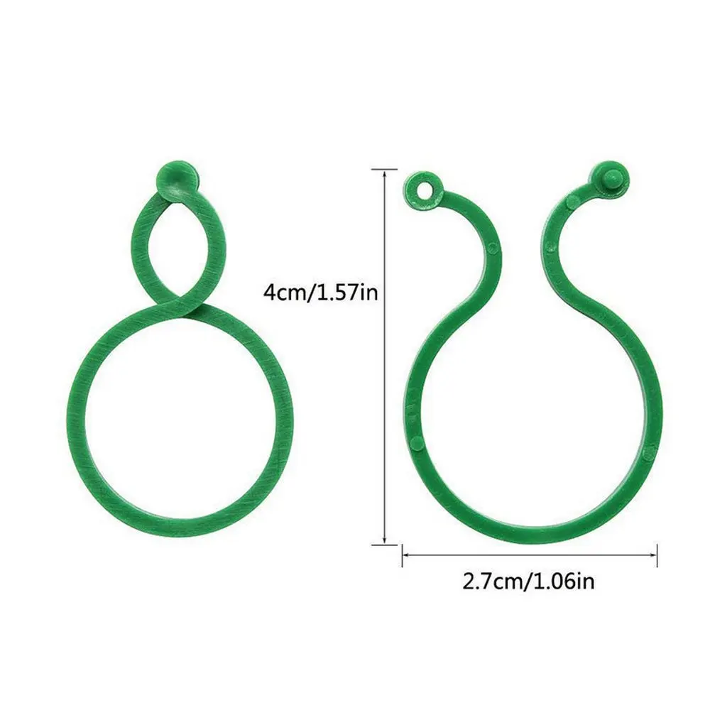 

50PCS Vines Fastener Tied Clips Buckle Fixed Lashing Tool Vegetable Grafting Support Clip Garden Plant Vegetable Fixed Hook Hold
