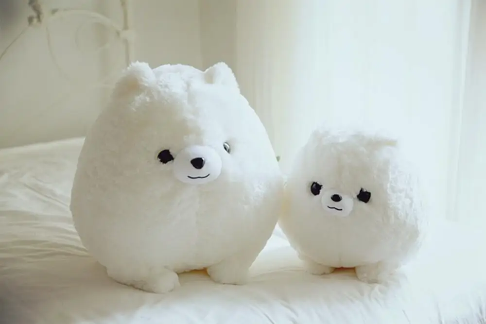 NEW Lovely Furry Pomeranian Small Cute Dog Pillow Soft Plush Toy Creative Chair Cushion Stuffed Baby BIrthday Gift House Decor | Игрушки и