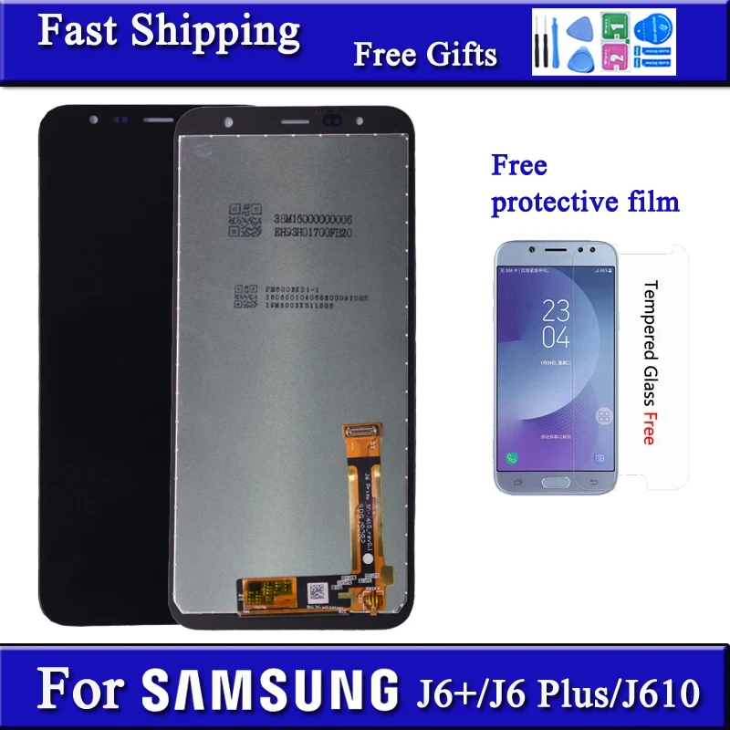 6 0 ''Оригинальный Для Samsung Galaxy J6 plus J610 SM J610F J610FN ЖК дисплей с сенсорным экраном в