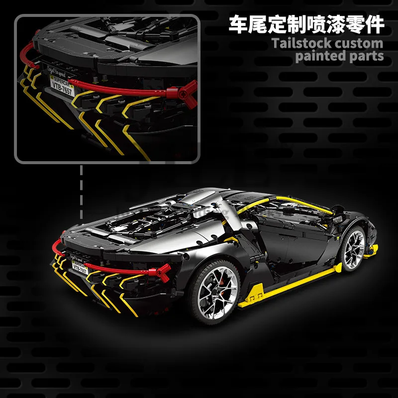 Конструктор MOC Technology Модель гоночного автомобиля 1:8 строительные блоки набор