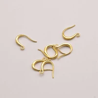 5 pair 13mm7mm2mm 18k brass gold plated ear hook earrings making for diy jewelry accessories items wholesale lots ja0157