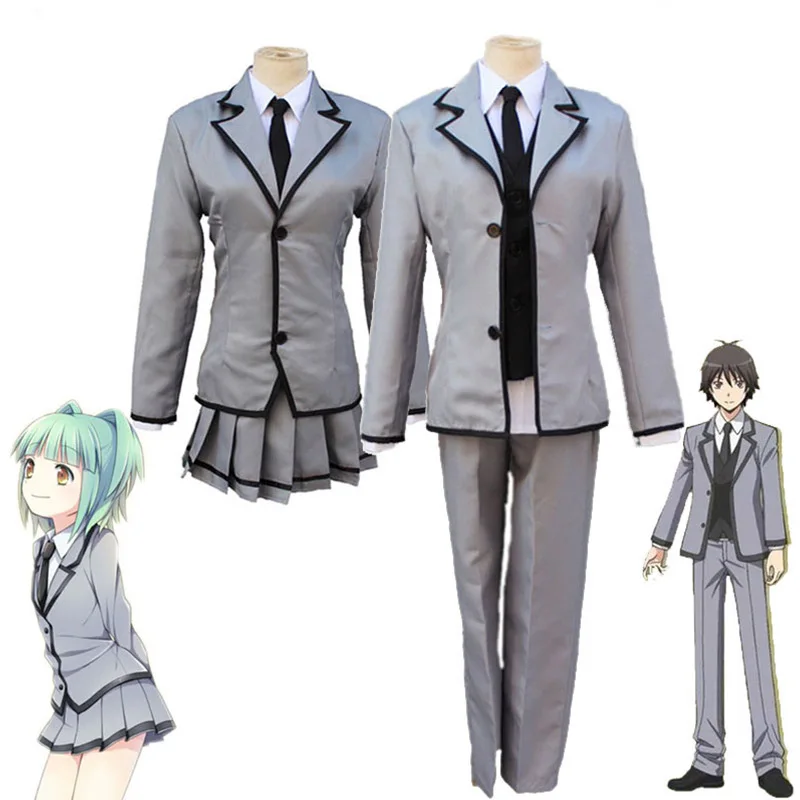 

Anime Assassination Classroom Chiba Ryunosuke/Kayano Kaede Cosplay Costume Men Women Halloween Party School Uniform Sets C78M274
