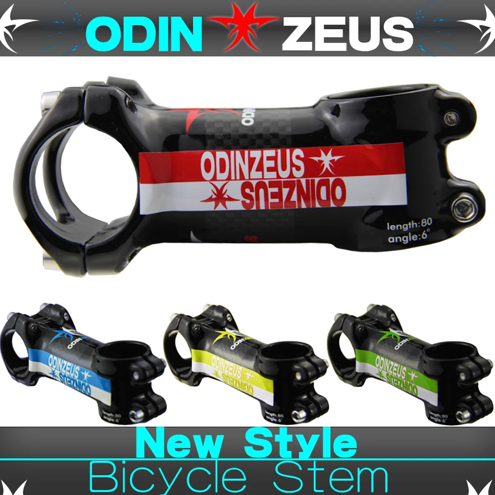 

OdinZeus Ultra light Forged Alloy Carbon Stem Superstrong Mountain /Road bike Bicycle Stem 6 or 17 Degree 31.8mmX (70-110mm)