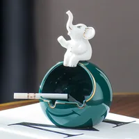 Cute cartoon ashtray European ceramic ashtray creative flower pot trendy fashion home mini gift for boyfriend christmas gifts