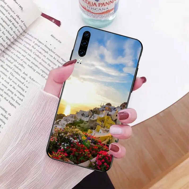 Мягкий черный чехол для телефона PENGHUWAN с древним флагом Греции Huawei P30 P20 P10 P9 P8 Mate 20