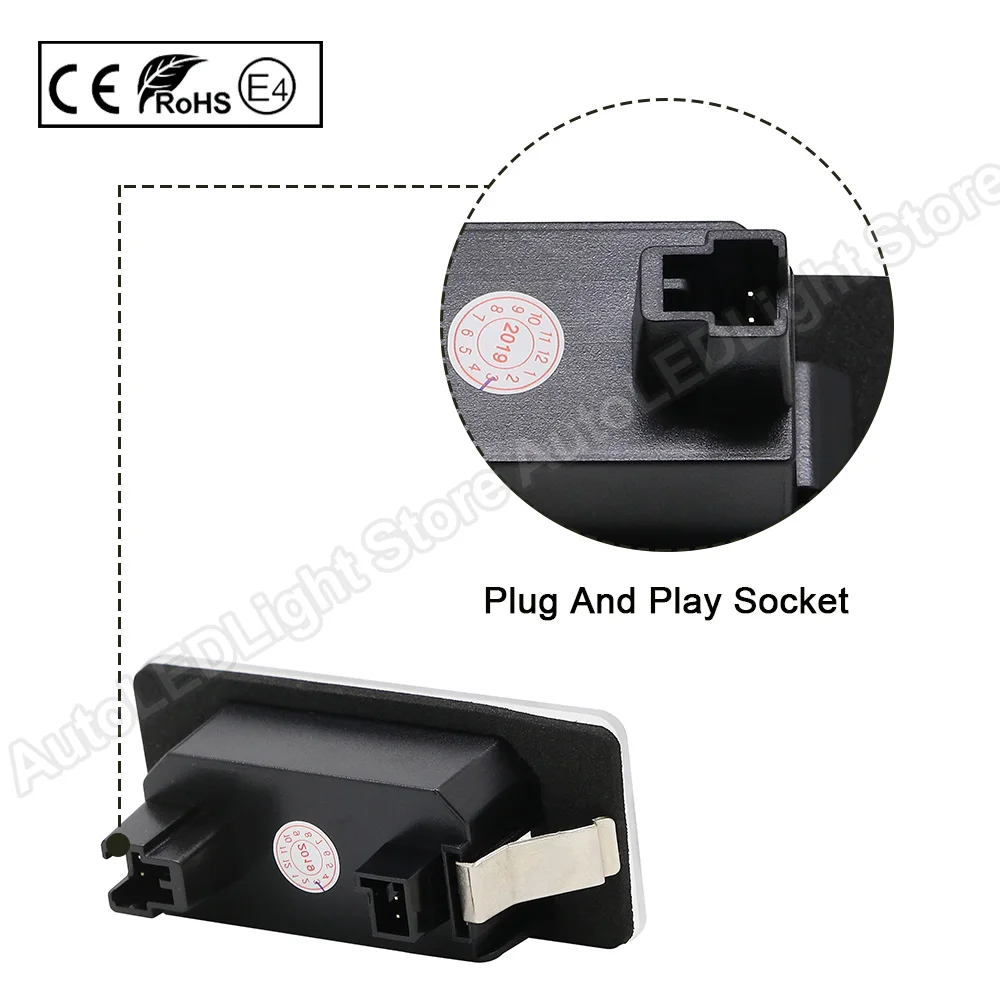 2X светодиодный Подсветка регистрационного номера номерной знак лампа для Audi A4 A5