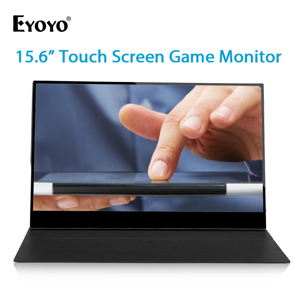 

Eyoyo EM15T 15.6" HDR IPS Portable Touch Gaming Monitor Screen 1920X1080 FHD 10 Point Capacitive for Phone Laptop PS3 Xbox Wii U