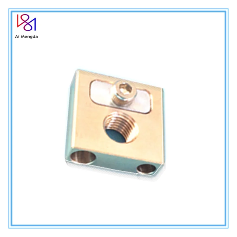 3D printer part UM3 Brass Copper Heated Block for 4mm Heater 2101# CNC can Locks and Thermocouple Simultaneously | Компьютеры и офис