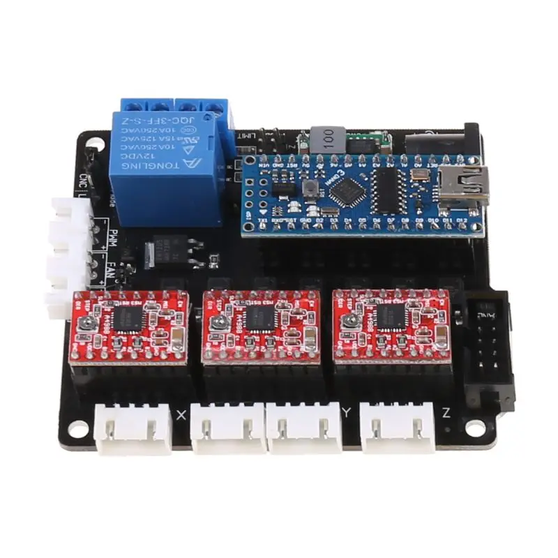 Плата лазерного контроллера GRBL CNC USB 3 оси плата шагового двигателя Y5GB |