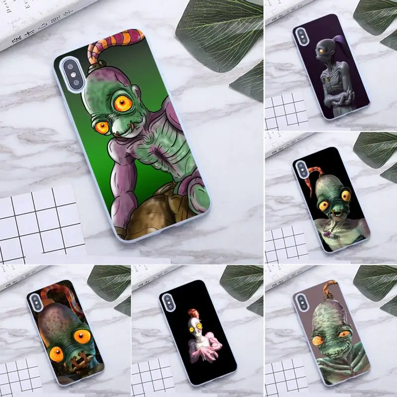 

Hot Game New'N Jasty Oddworld Phone Case For iphone 12 11 Pro Max Mini XS 8 7 6 6S Plus X SE 2020 XR Candy purple Silicone cover