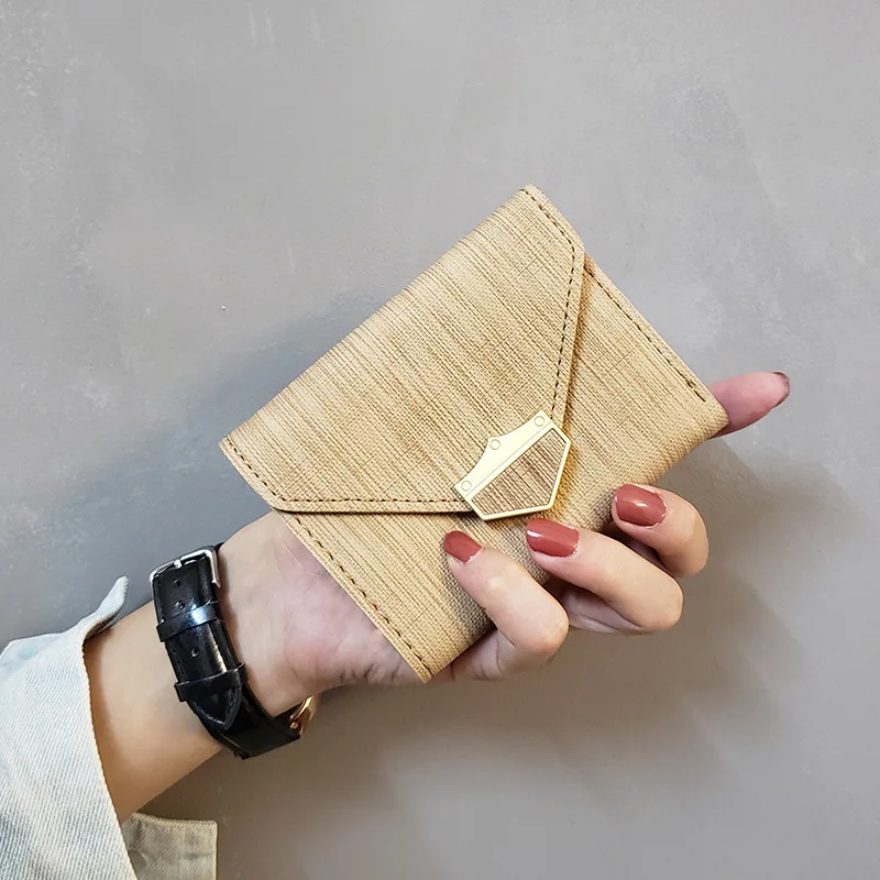 

SHUYI Women Wallets 2021 Fashion Small Leather Purse Crown Buckle Ladies Card Bag For Women Female Purse Short Money Clip Wallet