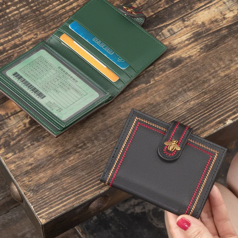

Driver's License Leather Case Personalized & Creative Vehicle Vehicle Licens Combo Wallet Female Multi-functional Small License
