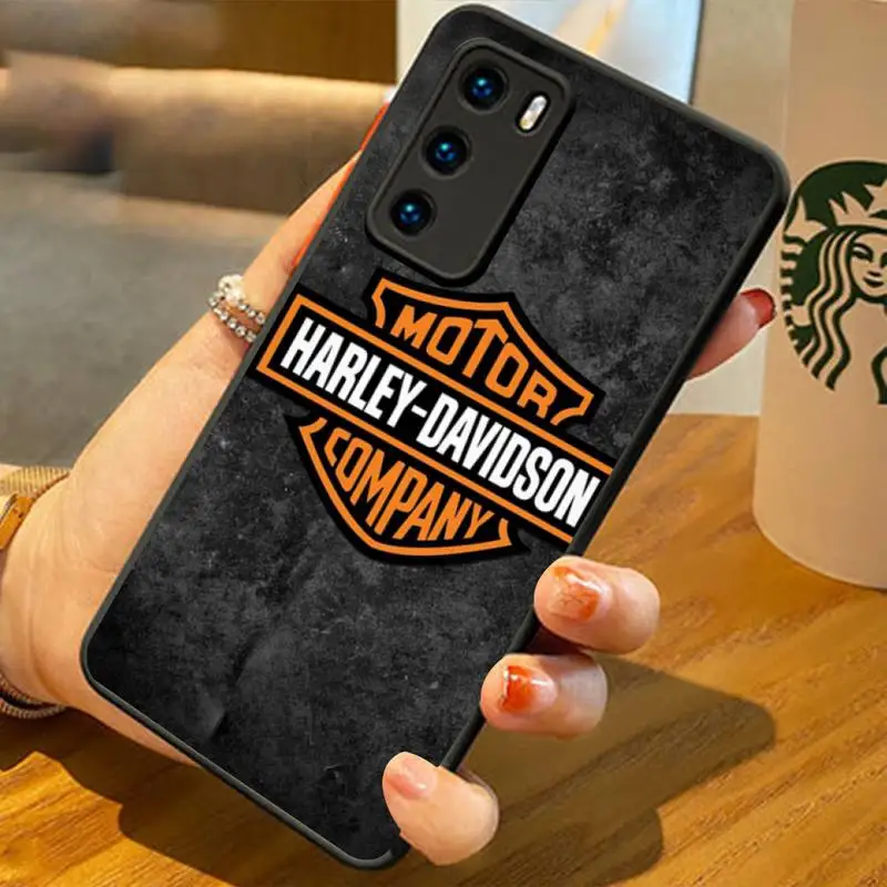 

Harley Motorcycle Davidson Phone Cases For Huawei P20 30 40 Pro Mate 20 30 40 Pro Honor 10 V9 10