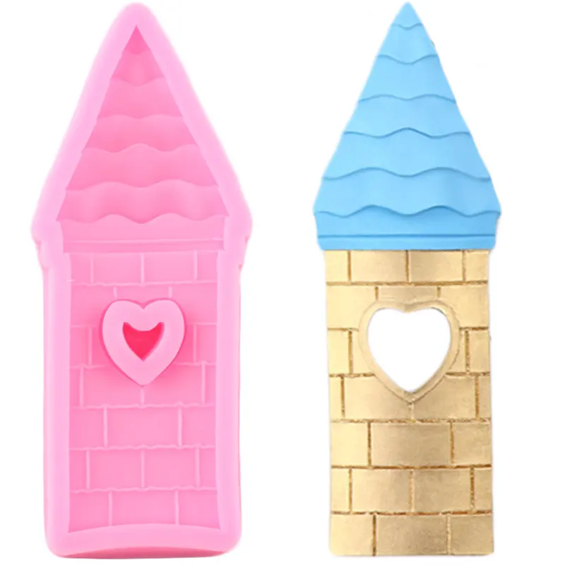 3D замок дом силиконовые формы для торта детский день рождения торт украшения