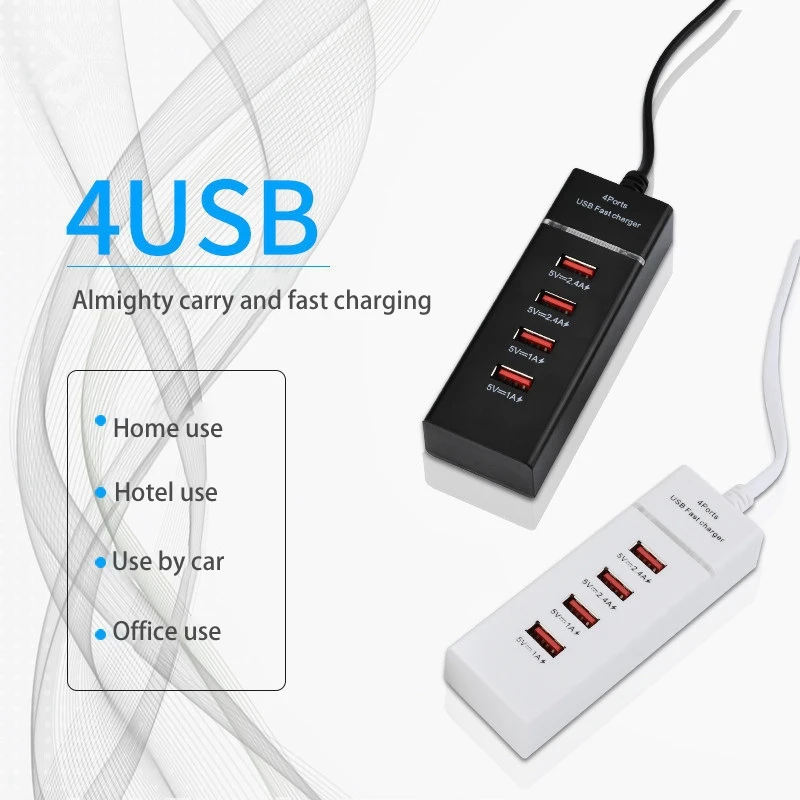 5USB Зарядное устройство станции адаптер Вертикальная зарядная станция Plug and Play 3A