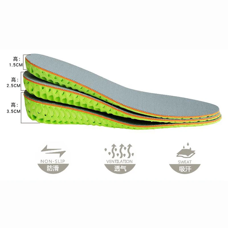 

Men's Women EVA Sports Insoles A Pair Of Breathable Sweat-absorbent Deodorant Insoles For Women Increased Casual Insoles size 45