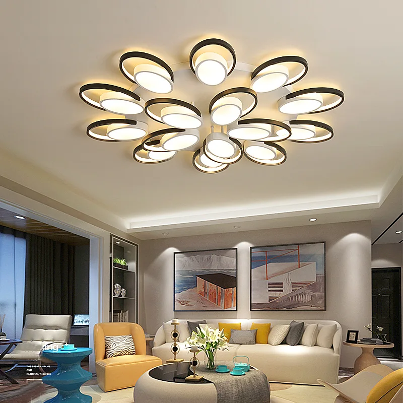 

nordic ceiling mounted lighting fixtures crystal chandelier ceiling modern square rectangle Ceiling Lamp Fixtures AC85-265V