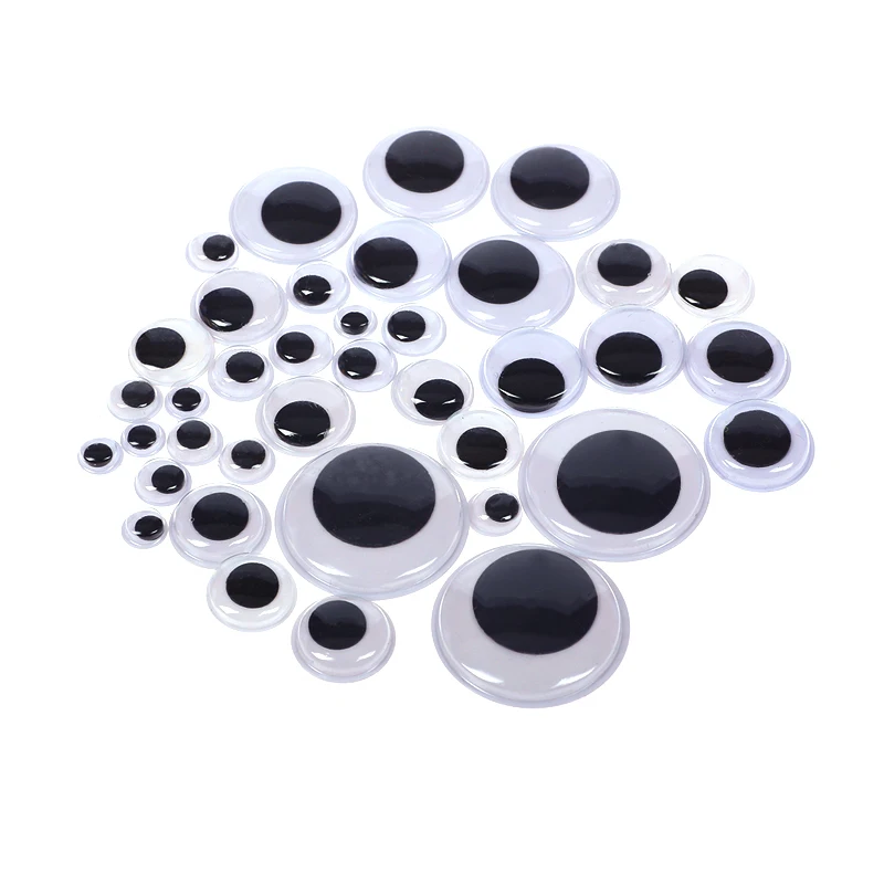 Self Adhesive Googly Wiggly Eyes 6/10/15/20/25/35mm Plastic Doll Eye for Toys Dolls DIY Accessory Eyeball Stickers Scrapbook | Дом и сад