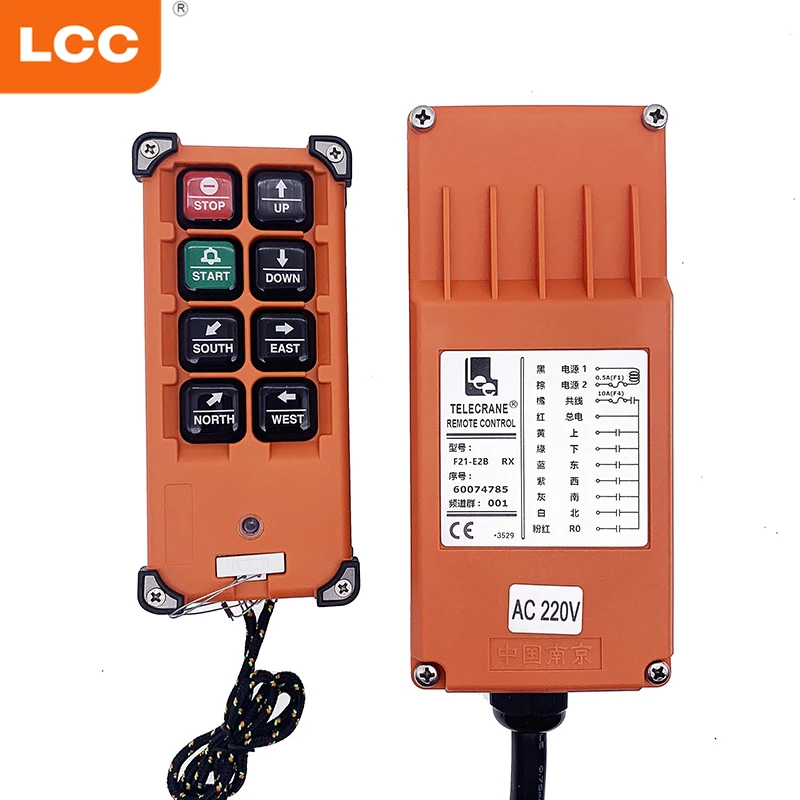 

F21-E2B Telecrane AC 380V universal industrial radio remote control switch for travelling crane