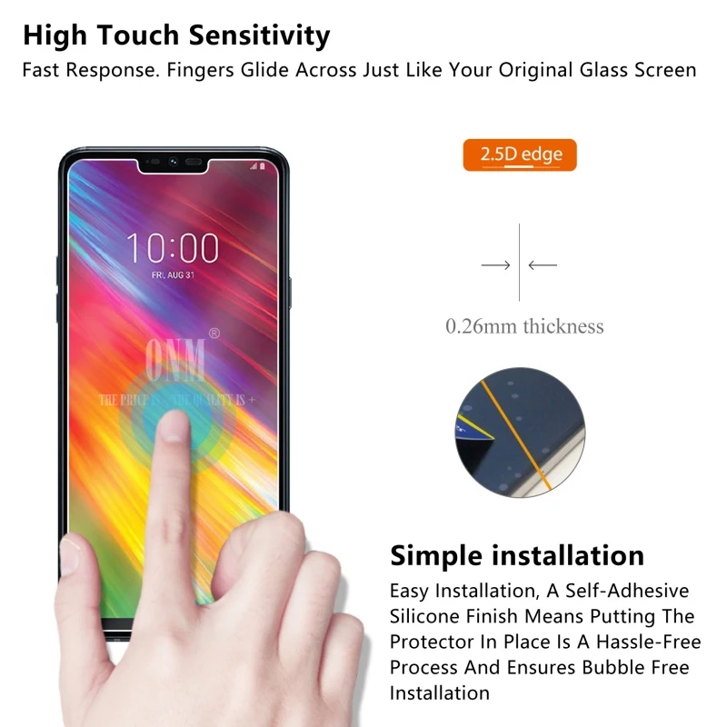 Закаленное стекло для LG G7 Защитная пленка экрана 2.5D 9H Премиум |