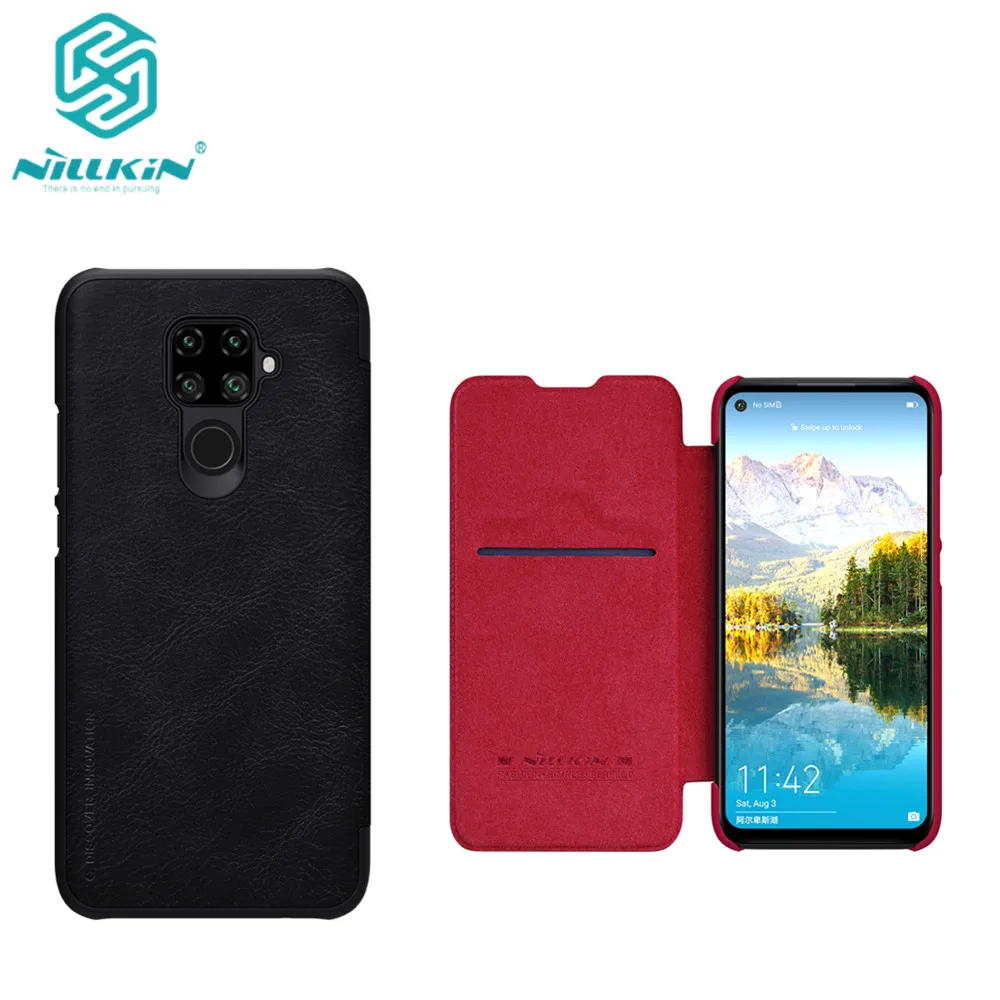 

Чехол-книжка Nillkin для Huawei Nova 5i Pro, поликарбонат, кожа