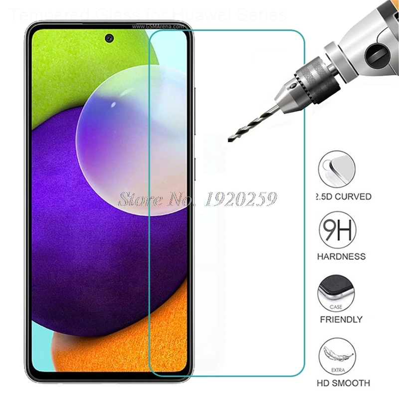 Tempered Glass For Samsung Galaxy A52 A72 SM-A525F Glass Screen Protector Telefone Front Film Case Cover Screen Protective Glass