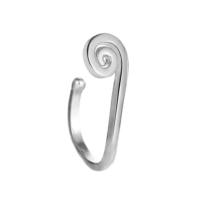 

Original Copper Wire Spiral Fake Piercing Nose Ring 2021 Punk Gold Silver Color Clip Nose Ring Also Can Be Ear Clip Cuff