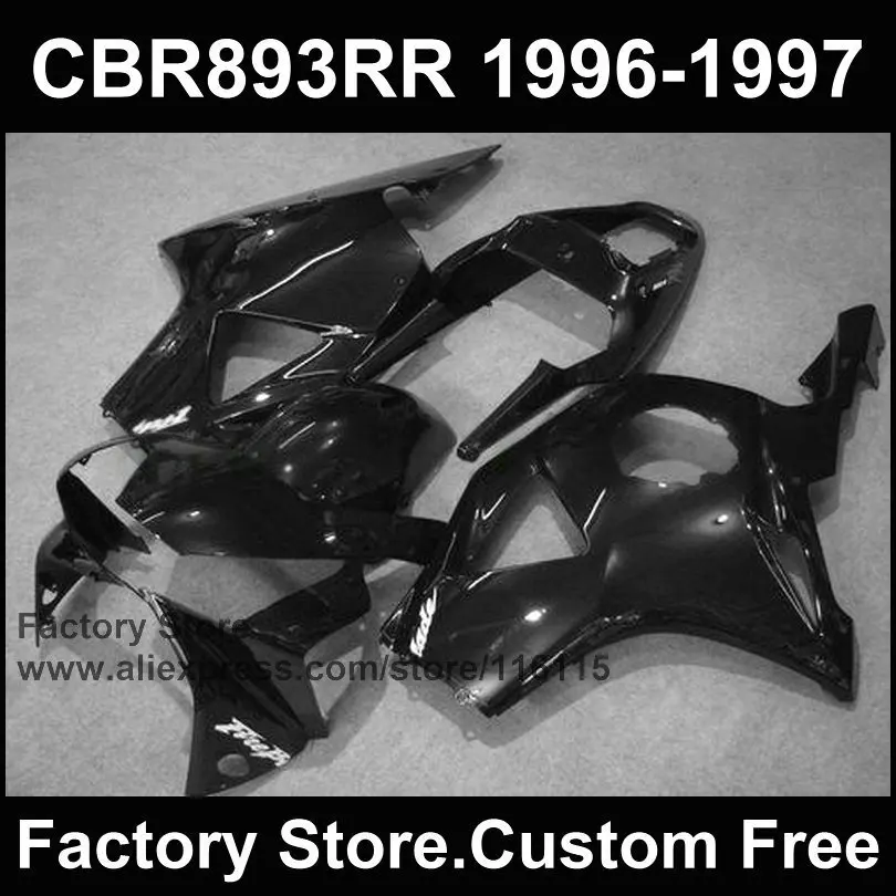 Совершенно новые комплекты обтекателей для HONDA CBR900RR 893 96 97 CBR 893RR 1996 1997 fireblade Черный