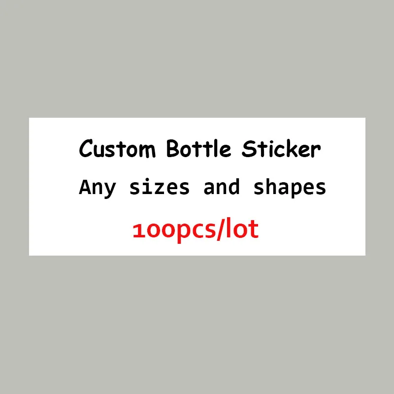 

Custom Rectangle Bottle Stickers Waterproof Plastic Cans Labels for Food Shampoo Perfume and Gift Package with Your Logo Name