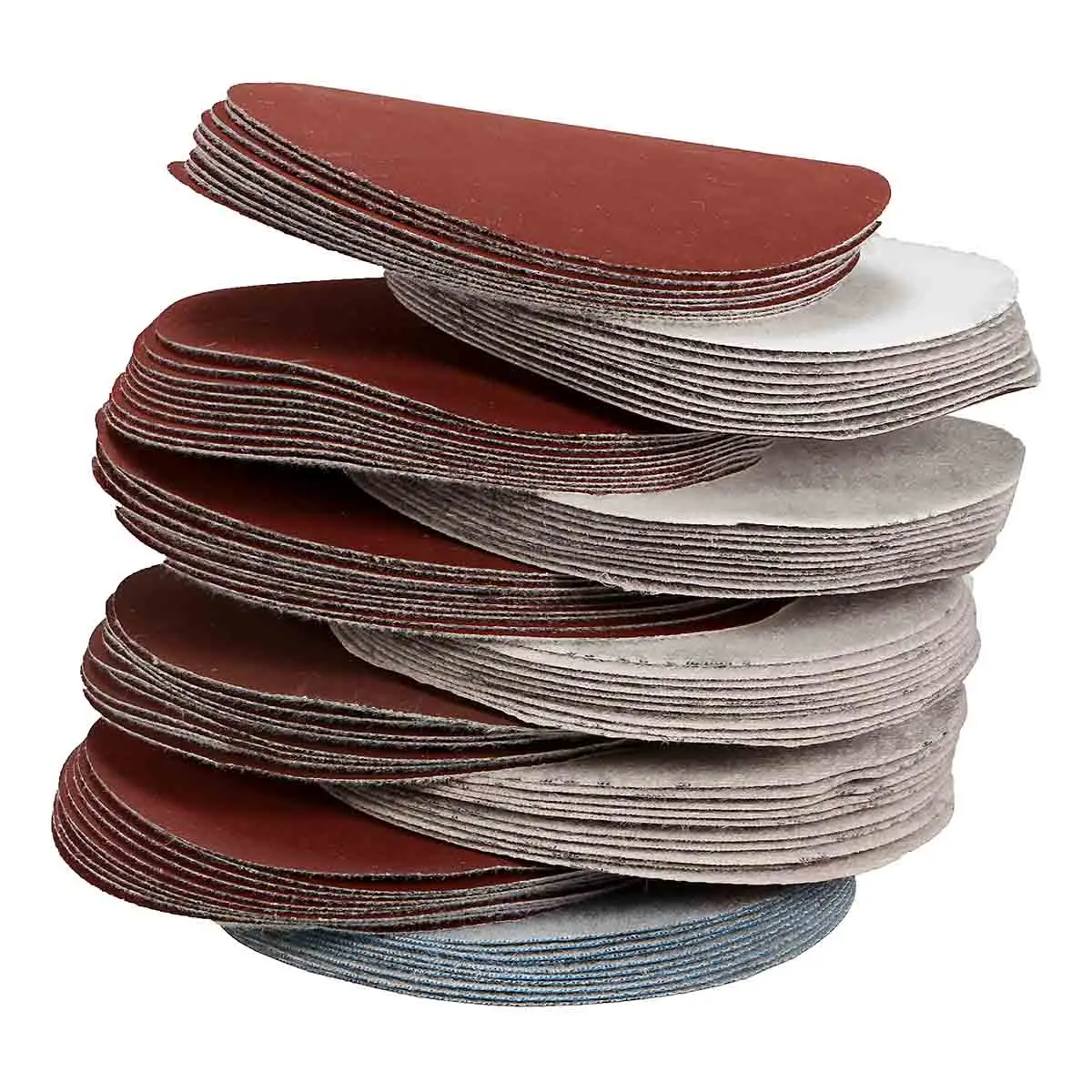 

100Pcs 4inch 100mm Round Sandpaper Disk Sand Sheets 80Grits-3000Grits Ho Loop Sanding Disc Abrasives for Polish Machine