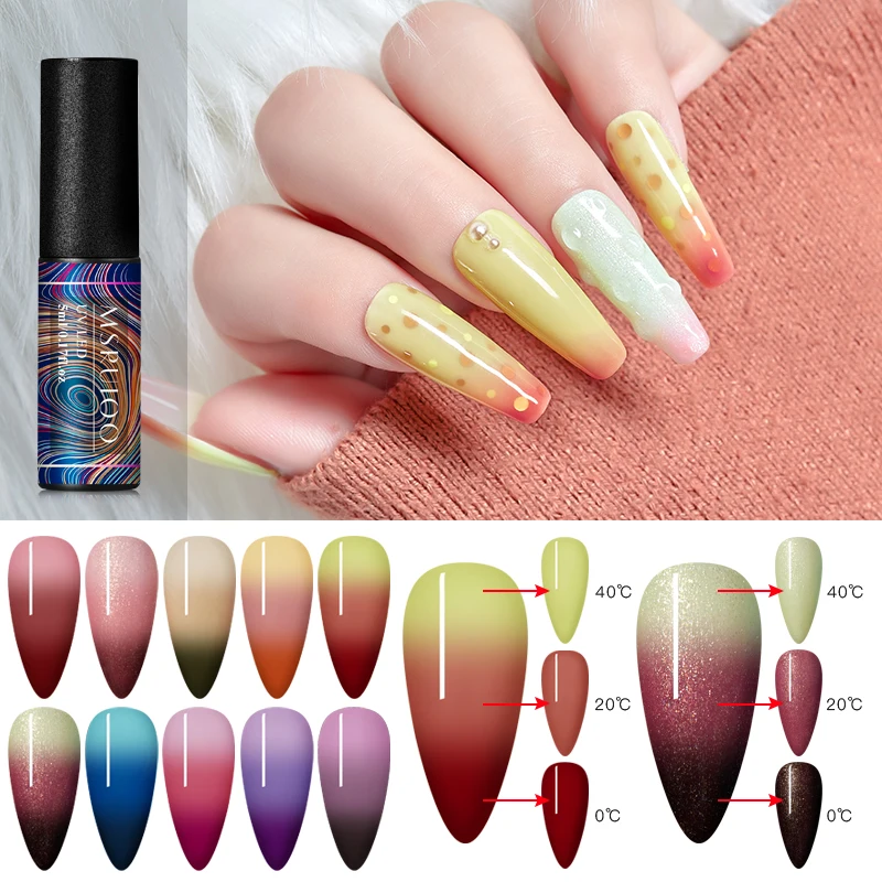 Гель лак для ногтей меняющий цвет при температуре 5 мл|Гель ногтей| |