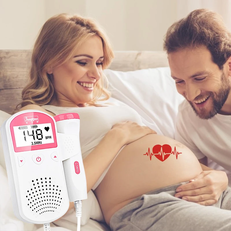 

Baby Monitor Fetal Doppler Ultrasound Fetus Doppler Detector Household Portable Sonar Doppler For Pregnant 2.5mhz No Radiation