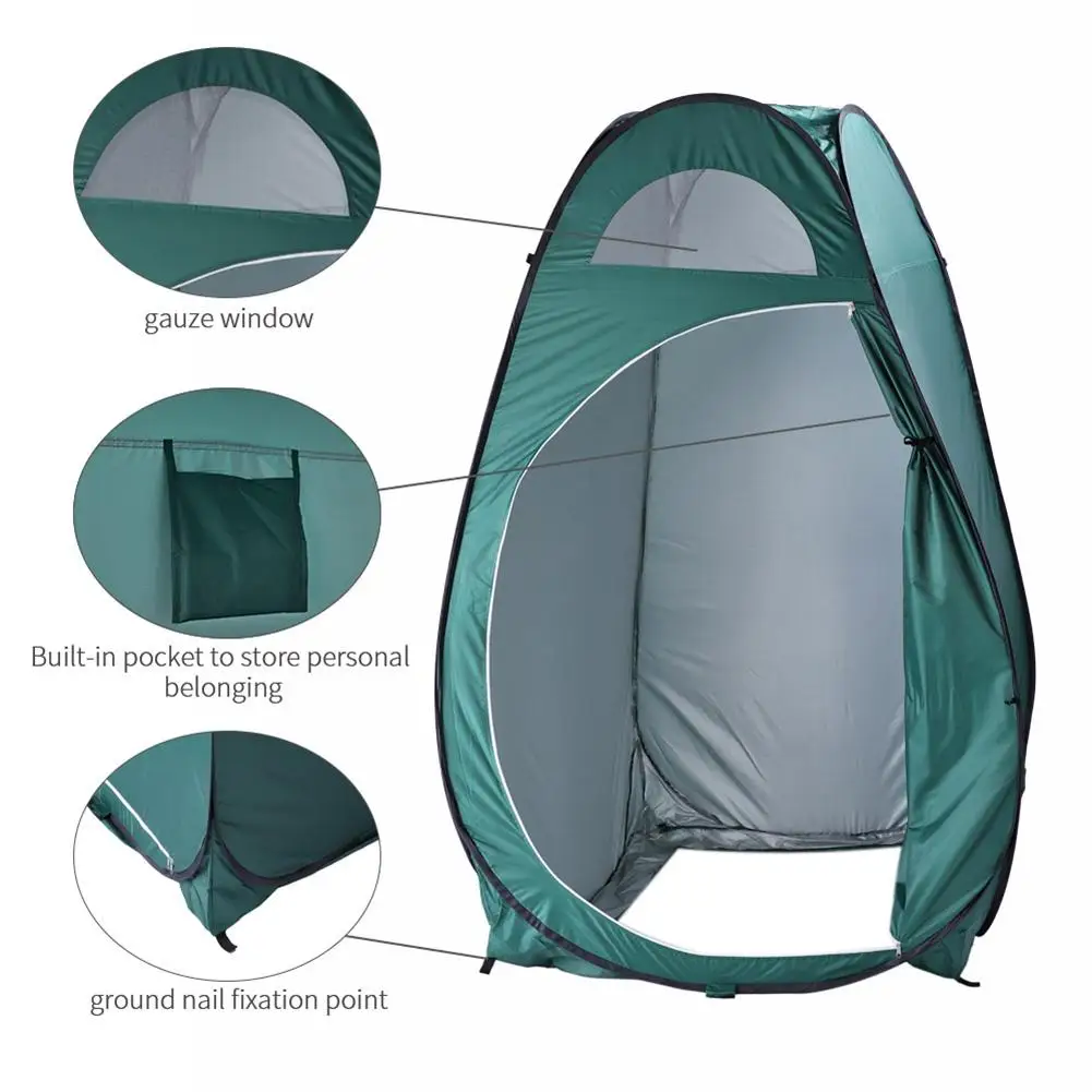 

Portable Outdoor Pop up Toilet Dressing Fitting Room Privacy Shelter Tent Children Kids Adult Practical Family Waterproof Tent