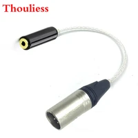 thouliess hifi 8cores silver plated 4pin xlr male to 2 5mm trrs balanced female cable 2 5 to xlr balacned audio adapte connector