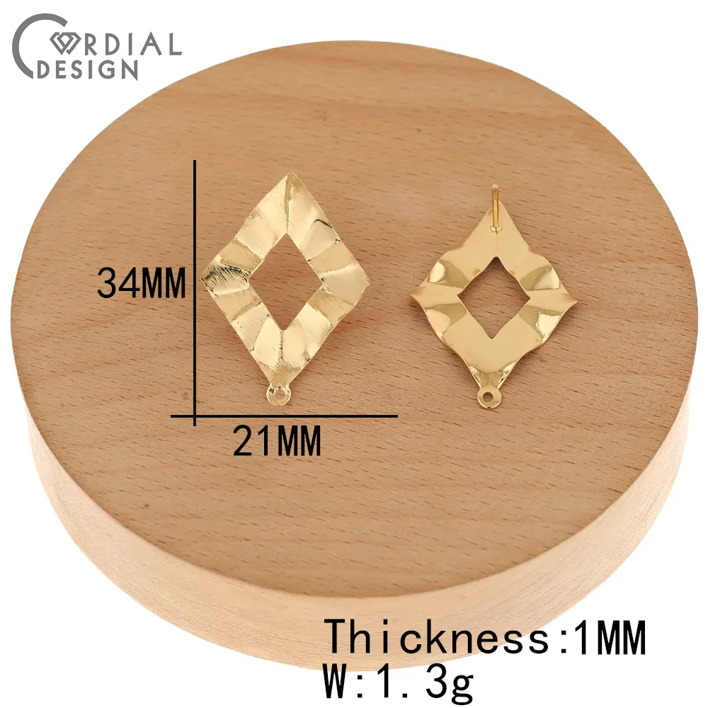 

Cordial Design 100Pcs DIY Jewelry Making/Earrings Stud/Jewelry Findings Components/Geometry Shape/Hand Made/Earrings Accessories