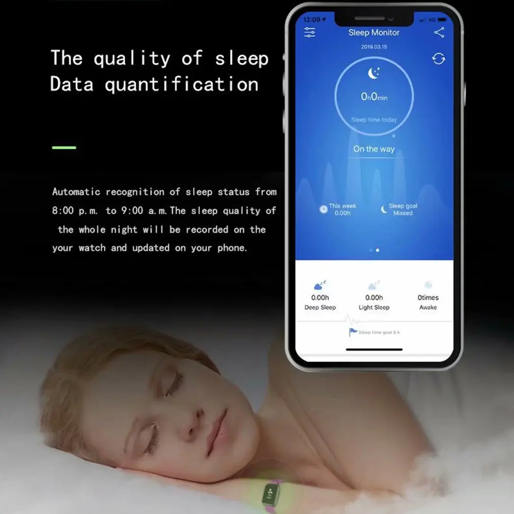 D13 Smart Bracelet Fitness Tracker Heart Rate Monitor Smart Band IP67 Waterproof Sports For Android Iphone